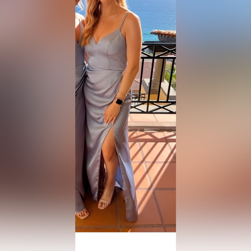 Azazie Jenevieve Stretch Satin Dress
